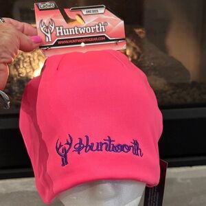 Huntworth Durable Water Repellent Finish beanie/hat,embroidered logo,fleece,snow